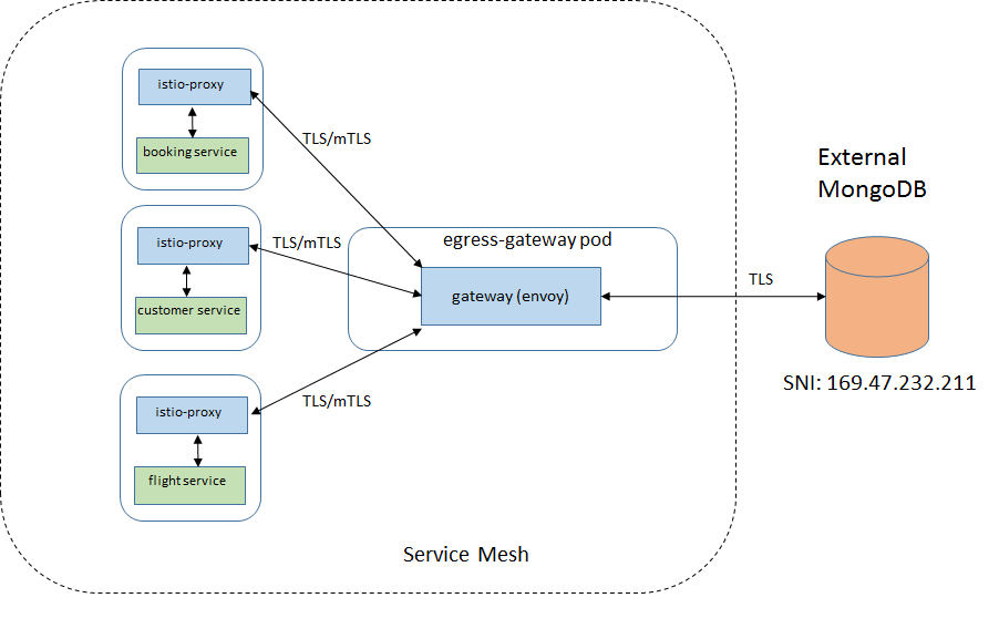 Egress Gateway with mTLS